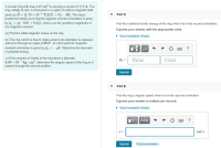 Answered: A circular ring with area 4.45 cm? is… | bartleby