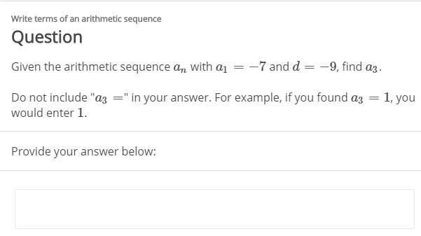 Answered: Write terms of an arithmetic sequence… | bartleby