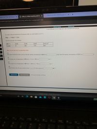 +
Moore 5e_Ch11 SP2020.pptx: SP X
* OWLV2 | Online teaching and lea X
oping Cart | The UAB Blazer x
VtakeAssignment/takeCovalentActivity.do?locator=assignment-take
[Review Topica)
[References)
Use the References to access important values if needed for this question.
In a study of the decomposition of hydrogen iodide on a gold surface at 150 °C
HI(g)% H2(g) + % I(g)
the following data were obtained:
HI), M
0.401
0.201
0.101
5.05x102
seconds
519
779
910
Hint: It is not necessary to graph these data.
(1)
The observed half life for this reaction when the starting concentration is 0.401 M is
s and when the starting concentration is 0.201 M is
req
(2)
2req
The average rate of disappearance of HI from t=0 s to t= 519 s is
Ms!
(3)
The average rate of disappearance of HI from t = 519 s to t= 779 s is
Ms!
(4)
Based on these data, the rate constant for this
v order reaction is
Submit Answer
Retry Entire Group
9 more group attempts remaining
Cengage Learning | Cengage Technical Support
Tch
55
F7
F8
F9
24
F10
F11
F12
Deiete
sert
&
Prd
4
6
8
