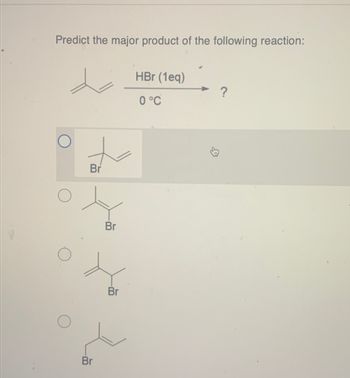 Answered: Predict The Major Product Of The… | Bartleby