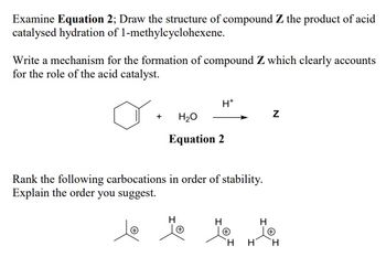 Answered: Examine Equation 2; Draw The Structure… | Bartleby