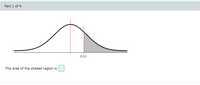 Part 1 of 4
0.83
The area of the shaded region is
