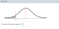 Part 2 of 4
-1.71
The area of the shaded region is
