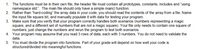 1. The functions must be in their own file, the header file must contain all prototypes, constants, includes and “using namespace std;”. The main file should only have a simple main() function.
2. Rather than “hard-coding” the array data in your code, you should read the contents of the array from a file. Name the input file square.txt, and manually populate it with data for testing your program.
3. Make sure that you verify that your program correctly handles both scenarios (numbers representing a magic square, and a different set of numbers that are not a magic square). Your file only needs to contain one square of numbers; just change the numbers and rerun the program to test both scenarios.
4. Your program may assume that you read 3 rows of data, each with 3 numbers. You do not need to validate the data.
5. You must divide the program into functions. Part of your grade will depend on how well your code is structured/divided into meaningful functions.