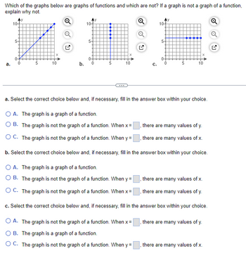 ANSWERED] Which of the graphs below have domain o 6 U 6 00 Q Q