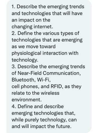 Answered: 1. Describe The Emerging Trends And… | Bartleby