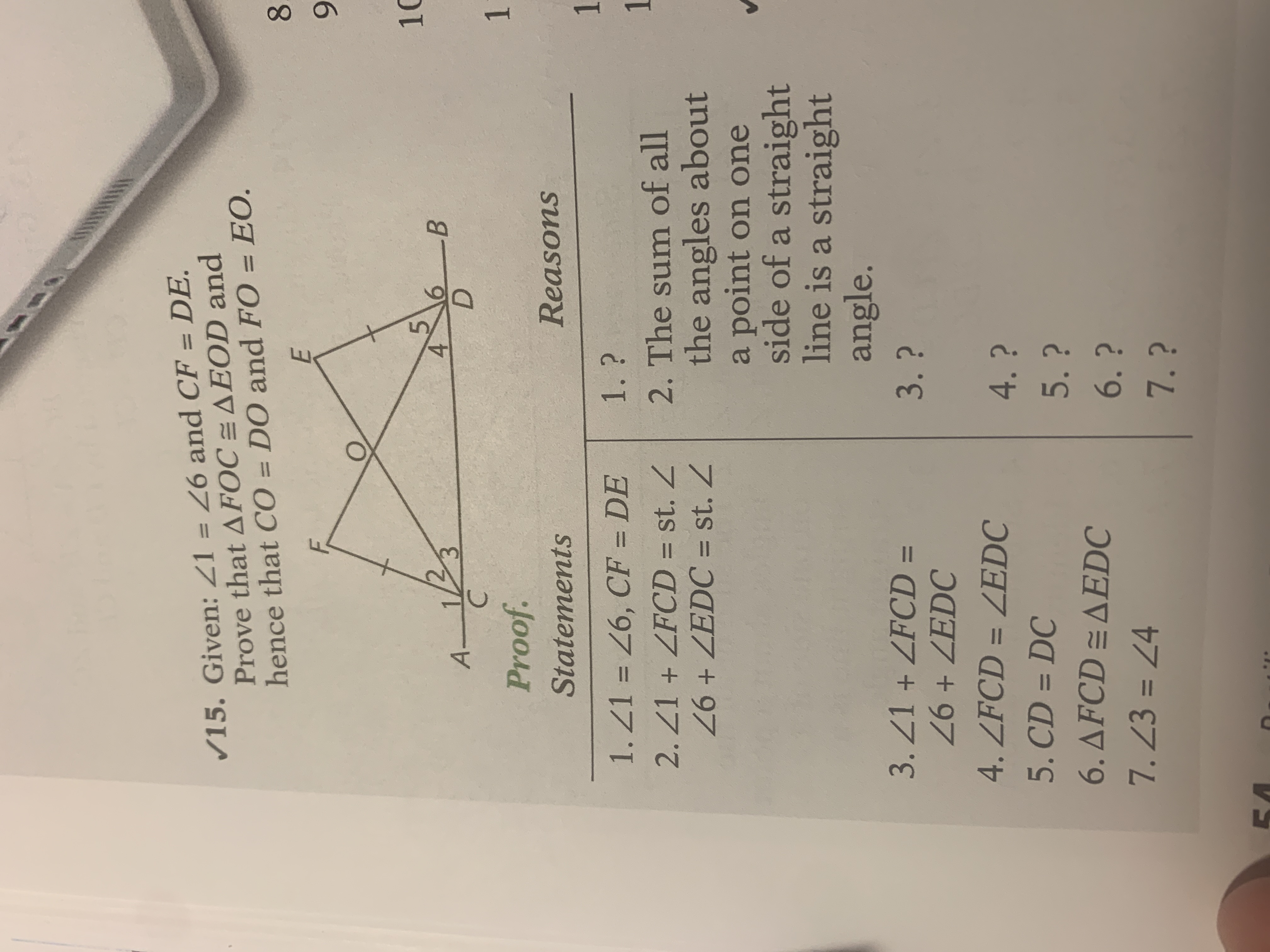 Answered: Geometry Question | Bartleby