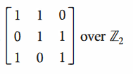 Answered: 0 1 1 over Z, | bartleby