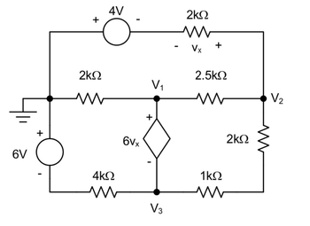 Answered: Determine V1, V2, and V3 with respect… | bartleby