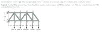 Calculate the force in member GH of the truss and indicate whether it is in tension or compression, using either method of joints or method of sections.
Required: Draw the FBD(s) as needed for analysis-all equilibrium equations must correspond to a FBD that you have drawn. Make sure to clearly indicate which FBD
your equation(s) correspond to.
K
J
H
4 ft
C
- 3 ft 3 ft -- 3 ft- 3 ft-3 ft
1500 lb 1500 lb 1500 lb 1500 lb 1500 lb
