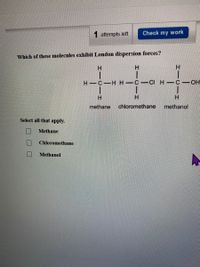 Answered Which of these molecules exhibit London bartleby