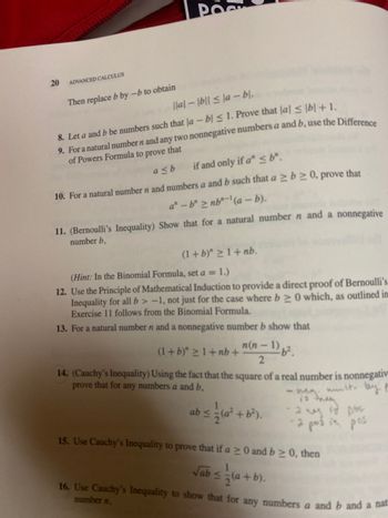 Answered: 11. (Bernoulli's Inequality) Show That… | Bartleby