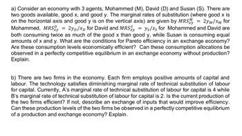 Answered: B) There Are Two Firms In The Economy.… | Bartleby