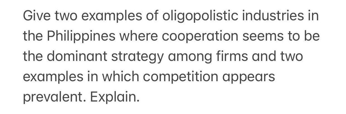 oligopoly in the philippines