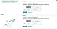 Part A
Determine the moment of force F about the x, the y,
and the z axes. Assume F = 570 N. (Figure 1)
Determine the moment of force F about the x axis.
Express your answer to three significant figures and include the appropriate units.
?
HA
Value
Units
Submit
Request Answer
Figure
< 1 of 1
Part B
Determine the moment of force F about the y axis.
Express your answer to three significant figures and include the appropriate units.
?
HA
3 m
M, =
Value
Units
2 m
2 m
Submit
Request Answer
