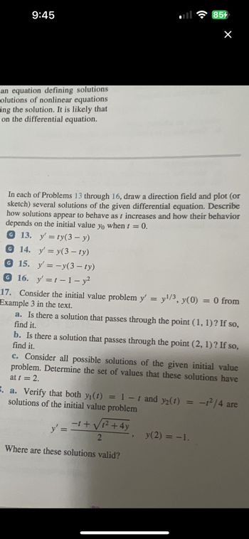 Answered: In Each Of Problems 13 Through 16, Draw… | Bartleby