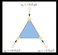 Answered: Three-point charges initially are… | bartleby