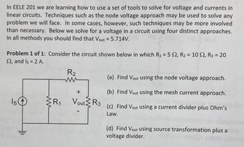 Answered: In EELE 201 we are learning how to use… | bartleby