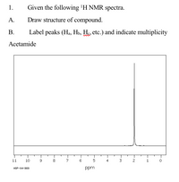 Answered Given The Following H Nmr Spectra Bartleby