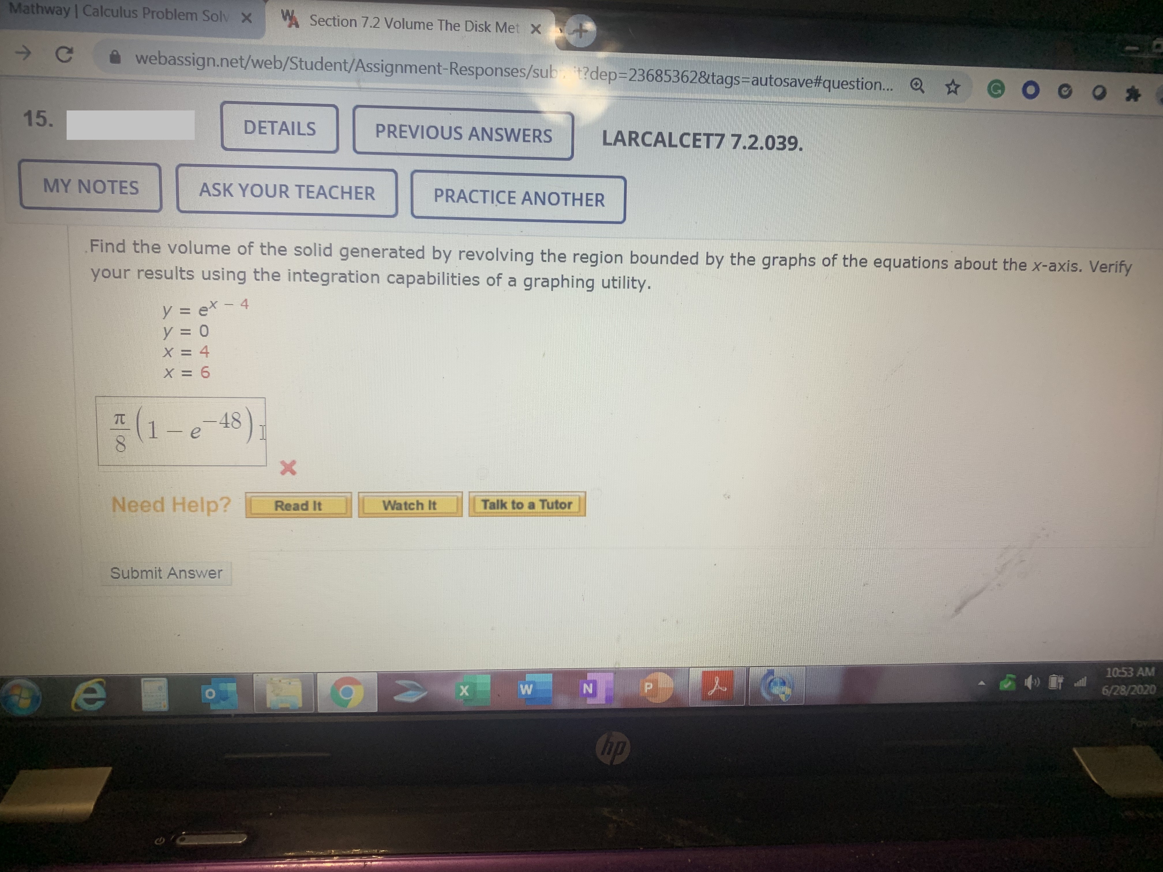 Mathway integral deals