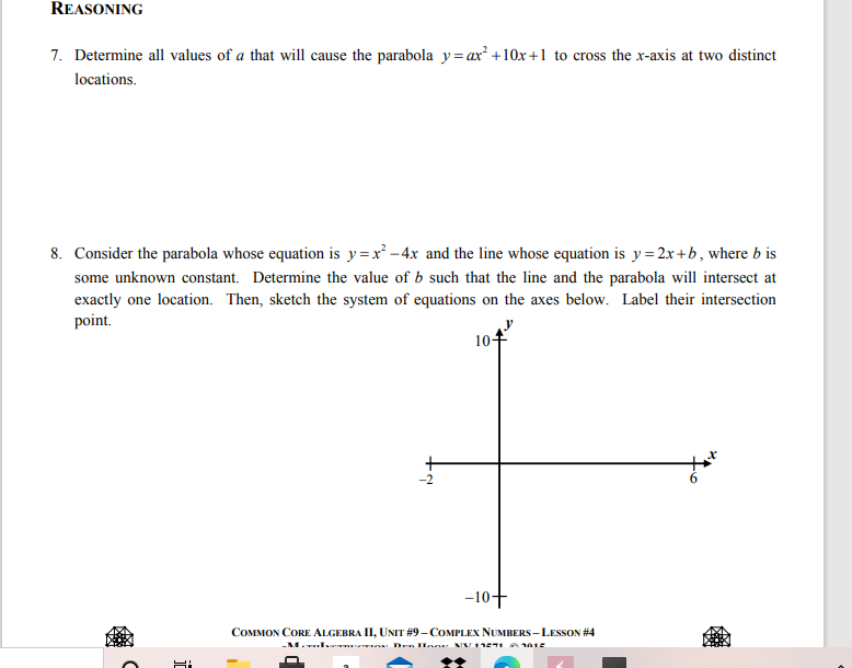 Answered 7 Determine All Values Of A That Will Bartleby