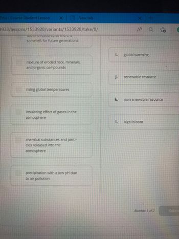 Match each vocabulary term on the left with its