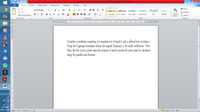 Document1 - Microsoft Word (Product Activation Failed)
File
Home
Insert
Page Layout
References
Mailings
Review
View
a ?
% Cut
A Find -
Calibri (Body)
- 11
- A A
Aa
AaBbCcDc AaBbCcDc AaBbC AaBbCc AaB AaBbCcL
E Copy
a Replace
Paste
B I U - abe x, x
A-
I Normal
Change
Styles
I No Spaci. Heading 1
Heading 2
Title
Subtitle
A Select -
Format Painter
Clipboard
Font
Paragraph
Styles
Editing
Consider a pendulum consisting of a massless rod of length l and a spèrical bob of radius r.
Using the Lagrange formalism obtain the angular frequency w for small oscilltions. Note:
Since the bob is not a point mass the moment of inertia around the pivot must be calculated
using the parallel axis theorem.
W
ll
12:57 PM
2021-11-09
Page: 1 of 1
Words: 0
B I E E E 90% e
|图可
