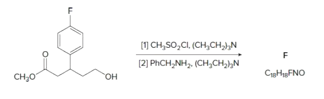 [1] CH;SO,CI, (CH,CH2);N
[2] PHCH,NH2, (CH;CH2);N
CH30
ОН
C13H18FNO
