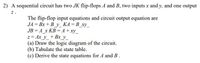 Answered: 2) A Sequential Circuit Has Two JK… | Bartleby