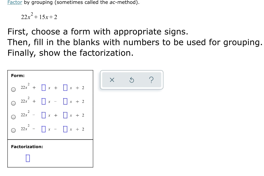 Answered: Factor By Grouping (sometimes Called… | Bartleby