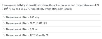 Answered: If an airplane is flying at an altitude… | bartleby