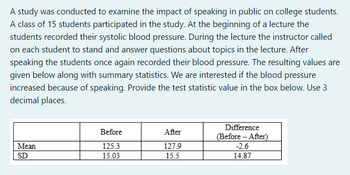 Answered: A Study Was Conducted To Examine The… | Bartleby