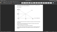 e EconomicsOfEnvironment
Q. Search in Document
Home
Insert
Draw
Design
Layout
References
Mailings
Review
View
+ Share a
Times New R... ,
12
A-
Aa
AaBbCcDdE AaBbCcDdE
AaBbCeDdE AaBbCcDdE AaBb AaBbCcDdEe
AaBbCcDdEe
AaBbCcDdEe
AgBbCcDdEe
AaBbCcDdEe
AaBbCcDdEe
AaBbCcDdEe
AABBCCDDEE
U - abe
X.
Normal
Subtle Emph..
Styles
Pane
Paste
B
A
Heading 1
No Spacing
Heading 2
Title
Subtitle
Emphasis
Intense Emp.
Strong
Quote
Intense Quote
Subtle Refer.
Sensitivity
6
7
9. It's this question. The one where you're asked to find the areas and stuff. It's just like the question
from the homework and most of the recent final exams.
Here's the diagram:
$
$400 MAC
MD
$240
$0
Tons of Emissions
80
120
A. If there's an emission fee that results in the optimal level of emissions, what will be the total amount
of the fees paid?
B. What's the total value of the damage done at the optimal level of emissions, and how does that
compare to the fees paid? Does that seem right?
C. What is the total abatement cost at the efficient level of emissions?
D. Can you figure out what the dead weight loss would be if there were no regulation and emitters were
free to emit as much as they wanted? It's a bit of algebra, sure, but give it a shot. Algebra is fun or
something.
Page 9 of 15
1970 words
English (United States)
E Focus
156%
