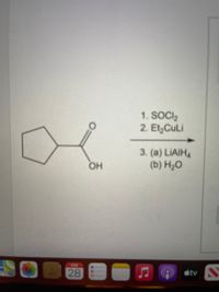 1. SOCI2
2. Et,CuLi
3. (a) LIAIH4
(b) H20
OH
FEB
28
étv
