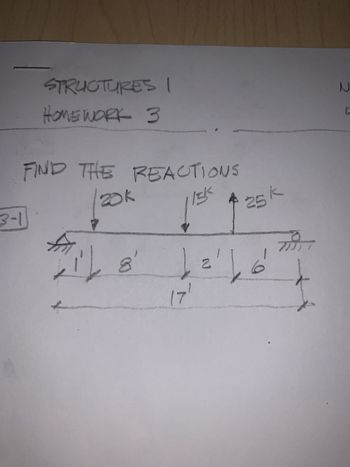 STRUCTURES I
HOME WORK 3
FIND THE REACTIONS
20k
3-11
J
L
8
Re
(7
>Fl
2
2.
25
terconne
O
w
2
r