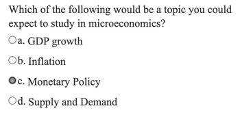 Answered: Which of the following would be a topic… | bartleby