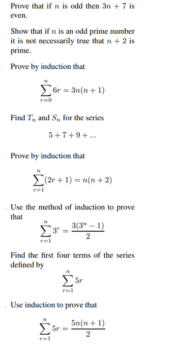 Answered: Prove that if n is odd then 3n+ 7 is… | bartleby