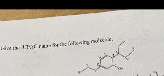 Give the IUPAC name for the following molecule.
這
OH