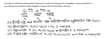 Answered: Consider A Radioactive Decay Where The… | Bartleby