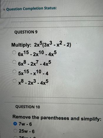 2 x 5 )- 2 x 4 )=- 6 15 (- 3