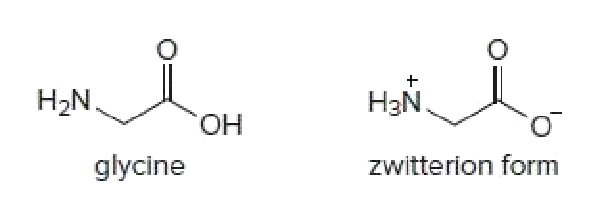 H2N
H3N.
НaN,
Он
glycine
zwitterion form
