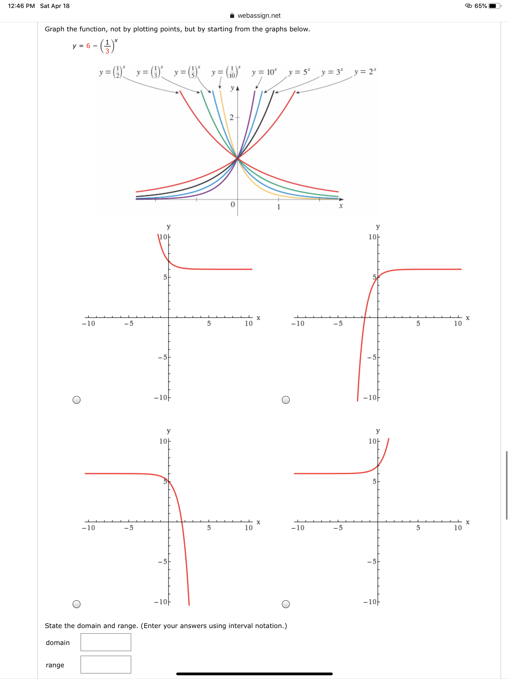 Answered: 12:46 PM Sat Apr 18 e 65% |… | bartleby