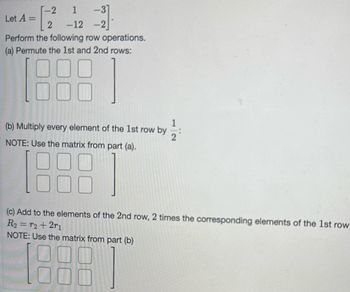 Answered 2 Let A 1 3 2 12 2 Perform the bartleby