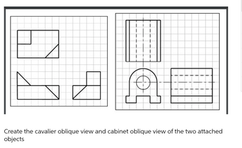 Answered: Cavalier oblique view . Cabinet oblique… | bartleby