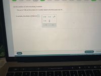 **Using Symbols to Represent Mathematical Phrases**

In this exercise, we will learn how to translate a verbal phrase into a symbolic mathematical expression using the variable \( x \).

**Problem Statement:**
Convert the following phrase into symbols:
"The sum of 146 and the product of a number raised to the third power and 14."

**Solution:**
To express the given phrase in symbols, follow these steps:

1. Identify the parts of the phrase:
   - "The sum of 146..."
   - "...and the product of a number raised to the third power and 14."

2. Let \( x \) represent the number in the expression.

3. Break down the phrase into mathematical symbols:
   - "A number raised to the third power" becomes \( x^3 \).
   - "The product of a number raised to the third power and 14" becomes \( 14x^3 \).
   - "The sum of 146 and the product..." becomes \( 146 + 14x^3 \).

Thus, the phrase is symbolically written as:

\[ 146 + 14x^3 \]

**Note:**
Ensure each step correctly translates the verbal description into mathematical operations. Use parentheses where necessary to maintain the correct order of operations.

Make sure to check your inputs and calculations for accuracy.

**Interactive Components:**

- Entered the expression into the input field panel provided on the website.
- Confirmed the accurate formulation using the "Check" button.

**Interface Controls:**

- "Save For Later" option to save progress.
- "Submit Answer" to finalize and check the solution with provided tools. 

This approach facilitates understanding complex word problems by systematically converting them into mathematical expressions.