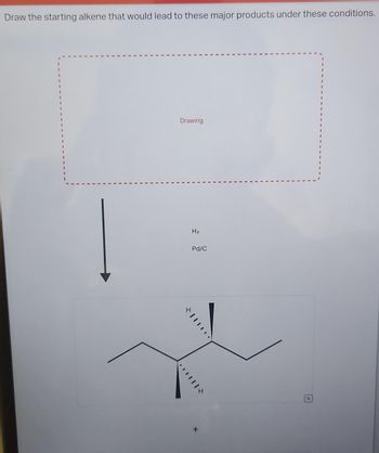 Answered: Draw the starting alkene that would… | bartleby