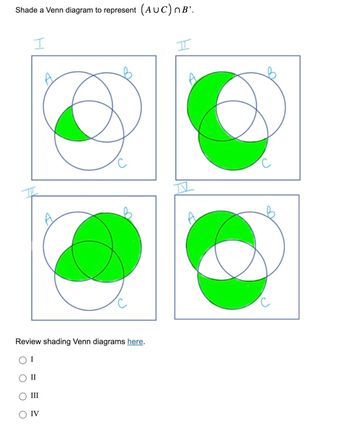 Answered: Shade A Venn Diagram To Represent (AUC)… | Bartleby