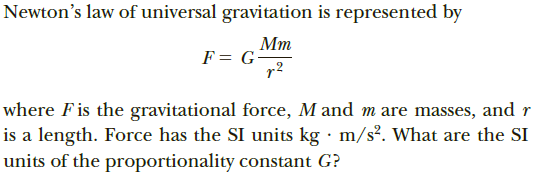 Newton's of universal gravitation… |