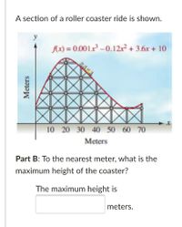 Answered A section of a roller coaster ride is bartleby