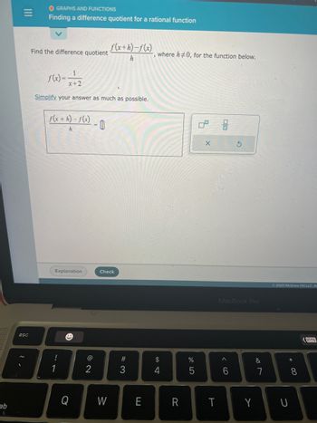 Answered: Find the difference quotient f(x)=_1… | bartleby